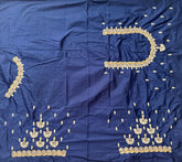 NR849NB- Navy Blue Colour Computer Maggam Work Blouse