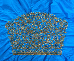 NR1300SB -Sky Blue Colour Computer Maggam Work Blouse