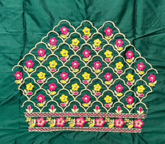 NR485BG -Bottle Green Colour Computer Multi Work Blouse