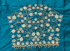 NR1299RG -Rama Green Colour Computer Maggam Work Blouse