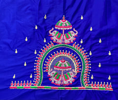 NR482IB - Ink Blue Colour Computer Multi Work Blouse