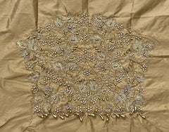 NR1299GD -Gold Colour Computer Maggam Work Blouse