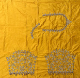 NR1299Y Yellow Colour Computer Maggam Work Blouse