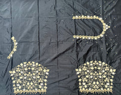 NR1299BL -Black Colour Computer Maggam Work Blouse