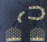 NR404BL -Black Colour Computer Work Blouse