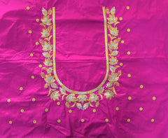 NR399P - Pink Colour Computer Work Blouse