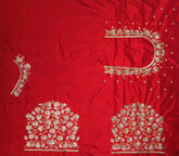 NR399R - Red Colour Computer Work Blouse