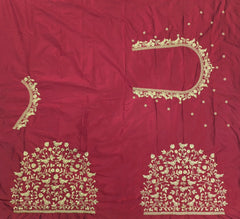 NR398M - Maroon Colour Computer Work Blouse