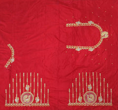 NR397R - Red Colour Computer Work Blouse