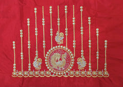 NR397R - Red Colour Computer Work Blouse