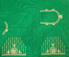 NR397G - Green Colour Computer Work Blouse