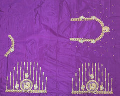 NR397V - Violet Colour Computer Work Blouse