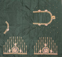 NR397BG - Bottle Green Colour Computer Work Blouse