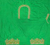 NR899PG - Parrot Green Colour Maggam Work Blouse