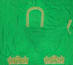 NR899PG - Parrot Green Colour Maggam Work Blouse