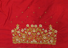 NR899R - Red Colour Maggam Work Blouse