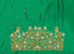 NR899G - Green Colour Maggam Work Blouse