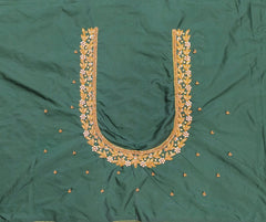NR899BG - Bottle Green Colour Maggam Work Blouse