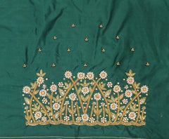 NR899BG - Bottle Green Colour Maggam Work Blouse