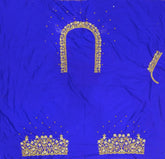 NR899IB - Ink Blue Colour Maggam Work Blouse