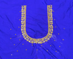 NR899IB - Ink Blue Colour Maggam Work Blouse