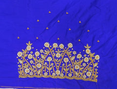 NR899IB - Ink Blue Colour Maggam Work Blouse