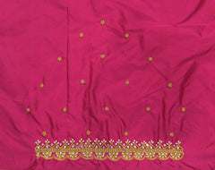 NR699TP - Tomato Pink Colour Maggam Work Blouse