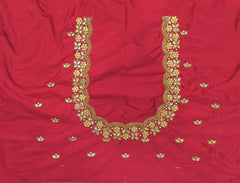 NR795R -Red Colour Maggam Work Blouse