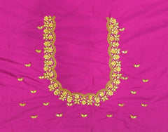 NR795RP - Pink Colour Maggam Work Blouse