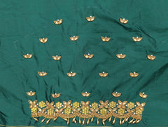 NR795BG - Bottle Green Colour Maggam Work Blouse