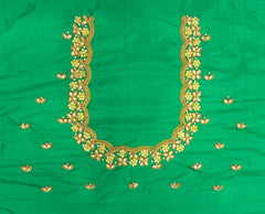 NR795G -Green Colour Maggam Work Blouse