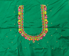 NR468G - Green Colour Computer Multi Work Blouse