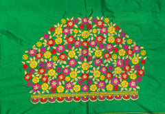 NR468PG - Parrot Green Colour Computer Multi Work Blouse