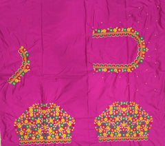 NR468RP - Rani Pink Colour Computer Multi Work Blouse