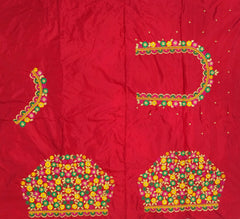 NR468R - Red Colour Computer Multi Work Blouse