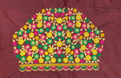 NR468DM - Dark Maroon Colour Computer Multi Work Blouse