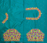 NR468RG - Rama Green Colour Computer Multi Work Blouse