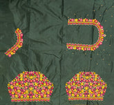 NR468BG - Bottle Green Colour Computer Multi Work Blouse