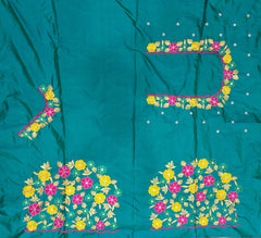 NR469RG - Rama Green Colour Computer Multi Work Blouse