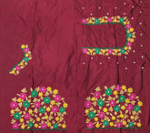 NR469M - Maroon Colour Computer Multi Work Blouse