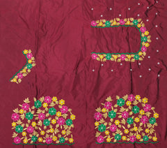 NR469M - Maroon Colour Computer Multi Work Blouse