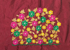 NR469M - Maroon Colour Computer Multi Work Blouse