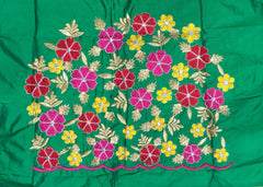 NR469G - Green Colour Computer Multi Work Blouse