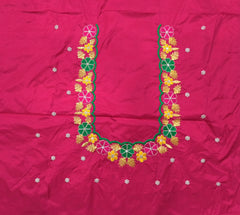 NR469TP - Tomato Pink Colour Computer Multi Work Blouse