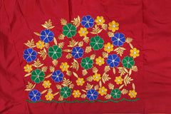 NR469R - Red Colour Computer Multi Work Blouse