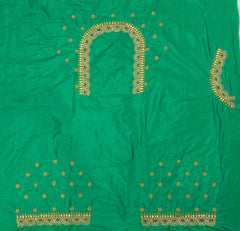NR769G - Green Colour Maggam Work Blouse