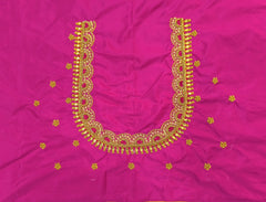 NR750P - Pink Colour Maggam Work Blouse