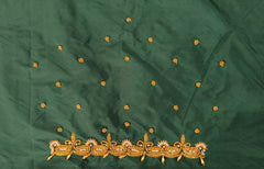 NR700BG - Bottle Green Colour Maggam Work Blouse