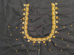 NR729BL - Black Colour Maggam Work Blouse