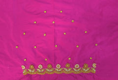 NR729P - Pink Colour Maggam Work Blouse